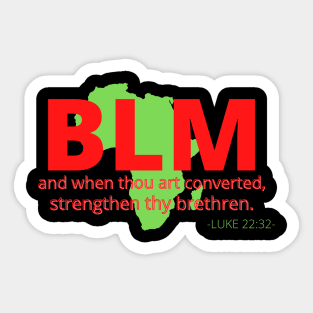 Black Lives Matter With Bible Verse Sticker